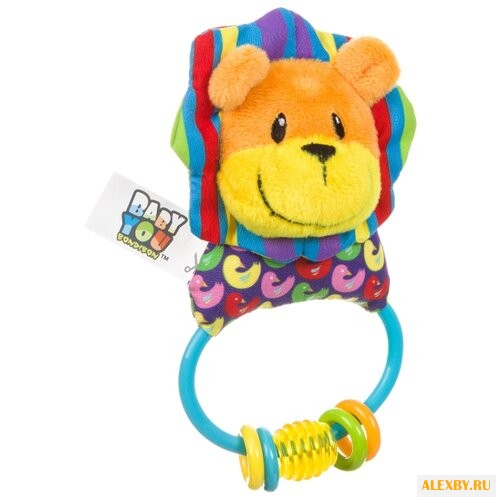Погремушка BONDIBON Лев Жираф