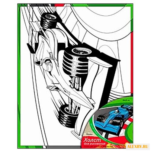 Рыжий кот Картина по контурам