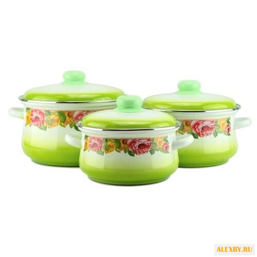 Набор кастрюль Эмаль Пион