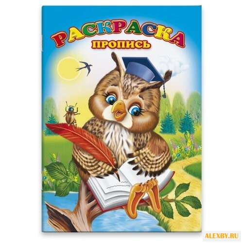 Раскраска-пропись. Мудрая сова