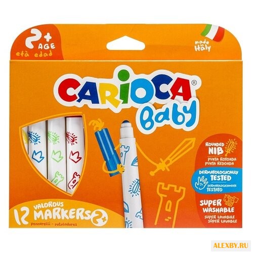 Carioca Фломастеры Baby 12 шт.