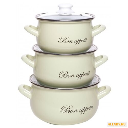 Набор кастрюль Интерос Лайм