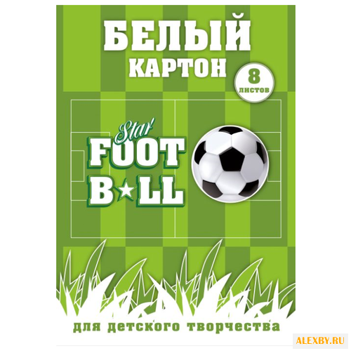 Белый картон Футбол 47140