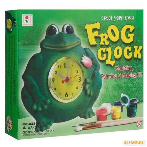 Гипс BRADEX Арт-часы Лягушонок