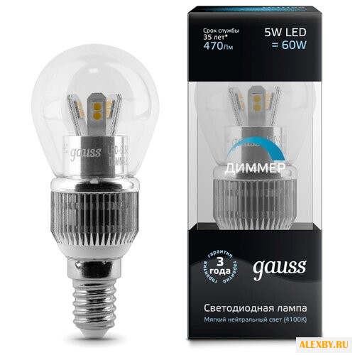 Лампа светодиодная gauss LED