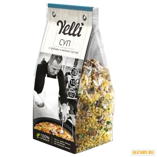 Yelli Суп с грибами и мелкой