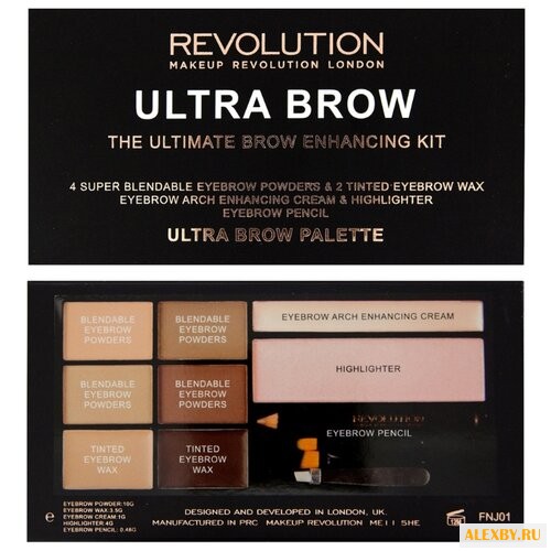 REVOLUTION Палетка теней для