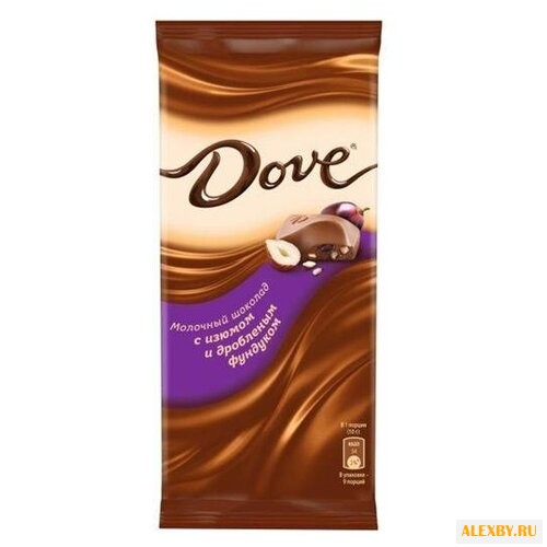 Шоколад Dove молочный с изюмом
