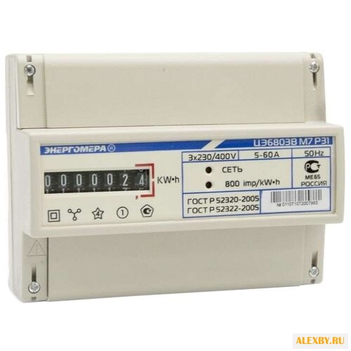Энергомера ЦЭ6803В 1 230В 5-60А