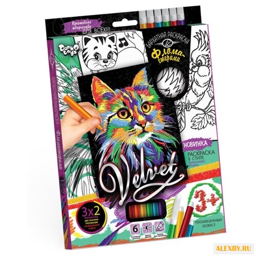 Danko Toys Бархатная раскраска