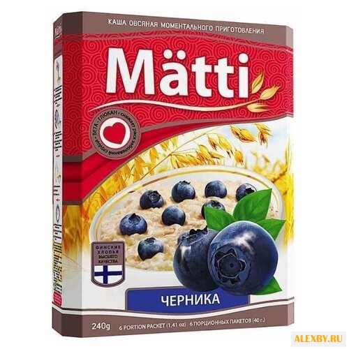 Matti Каша овсяная Черника