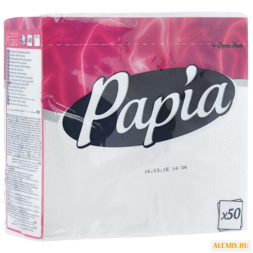 Салфетки Papia белые
