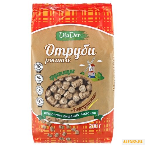 Отруби ДИАДАР хрустящие ржаные