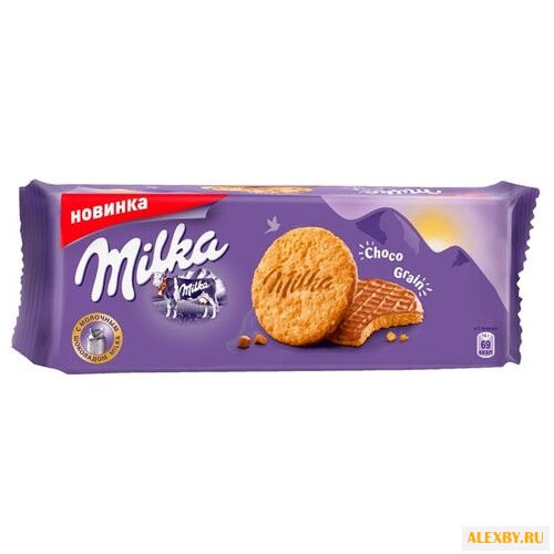 Печенье Milka choco grains 168 г