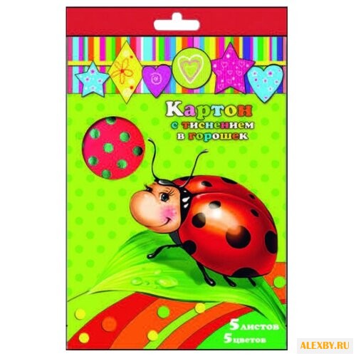 Цветной картон с тиснением в