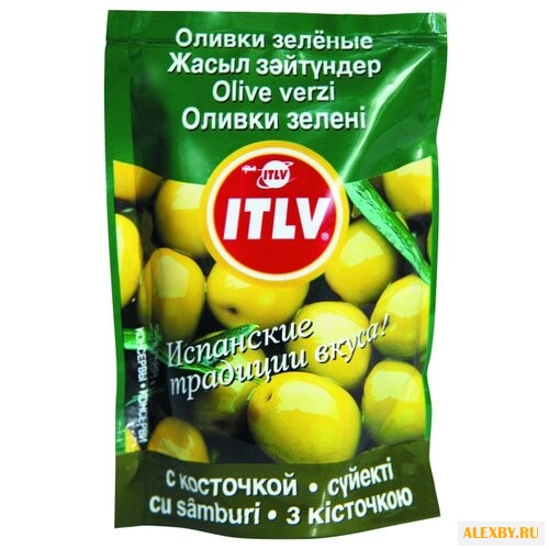 ITLV Оливки зеленые с косточкой