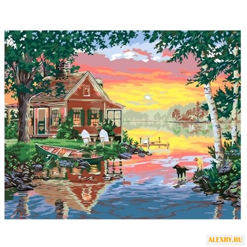 Рыжий кот Картина по номерам