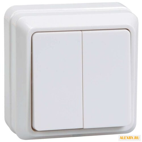 Выключатель 2х1-полюсный IEK