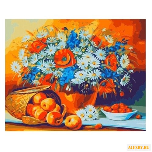 Рыжий кот Картина по номерам