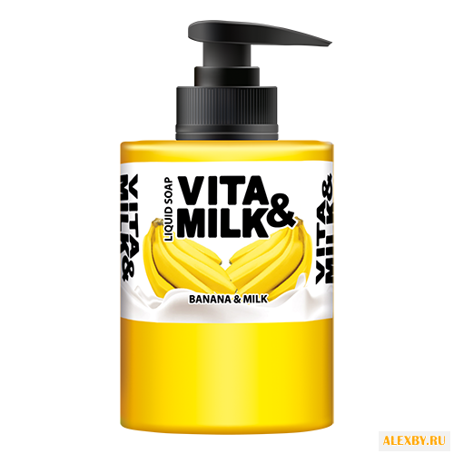 Мыло жидкое Vita & Milk банан и