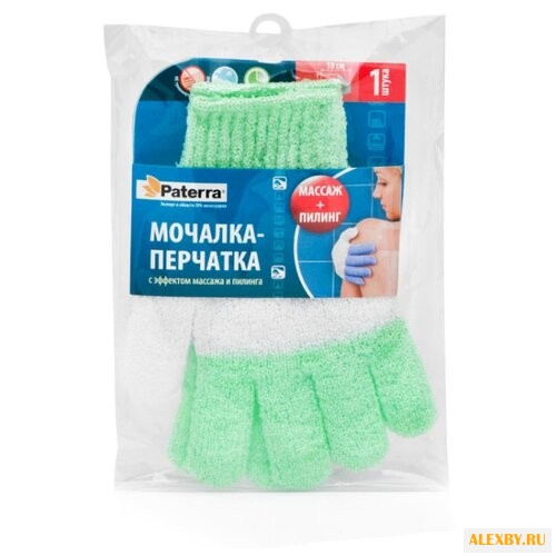Мочалка Paterra перчатка 12х18