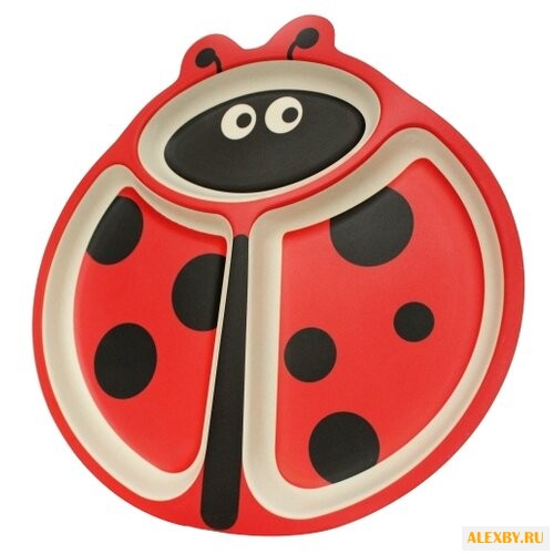 Тарелка Bambooware Божья коровка