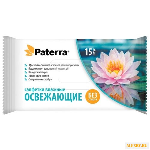 Влажные салфетки Paterra