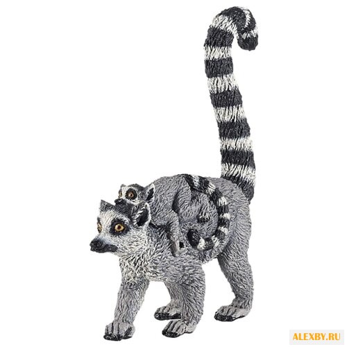 Фигурка Papo Лемур с детенышем
