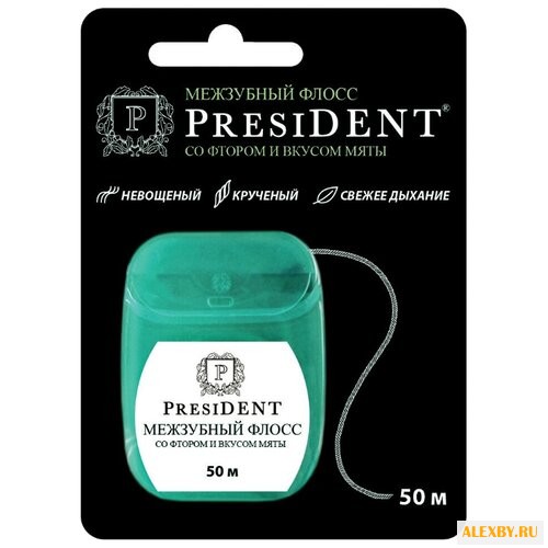 PresiDENT зубная нить Мятная с