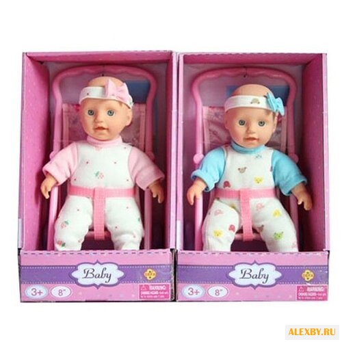 Пупс Defa Lucy в коляске 23 см