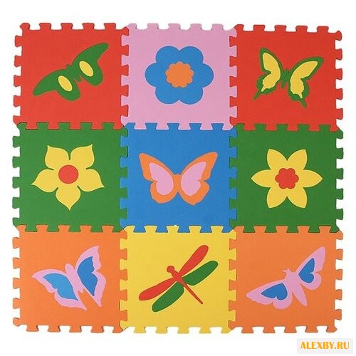 Коврик-пазл ЭкоПолимеры Бабочки