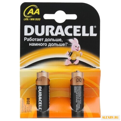 Батарейка AA Duracell LR6-2BL