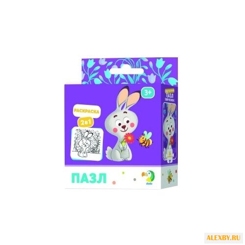 Пазл Dodo Зайчонок 2 в 1