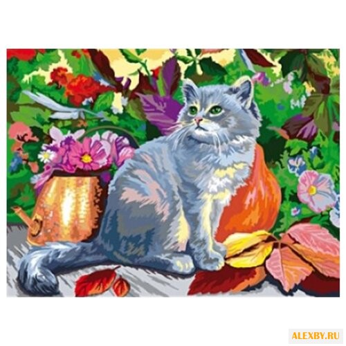 Рыжий кот Картина по номерам