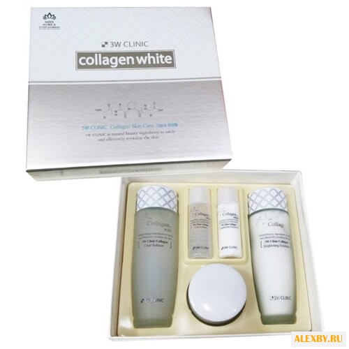 Набор 3W Clinic Collagen white