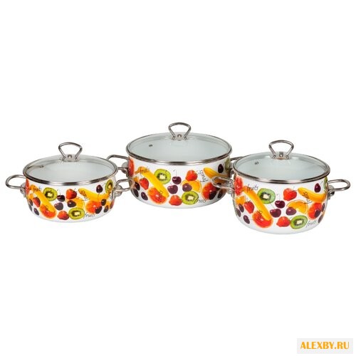 Набор кастрюль СтальЭмаль