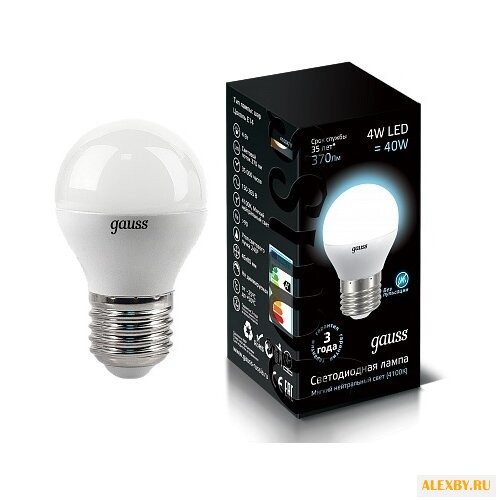 Лампа светодиодная gauss LED