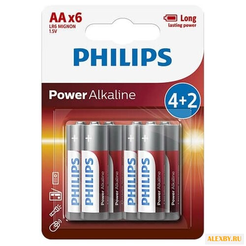Батарейка AA Philips LR6P6BP 10