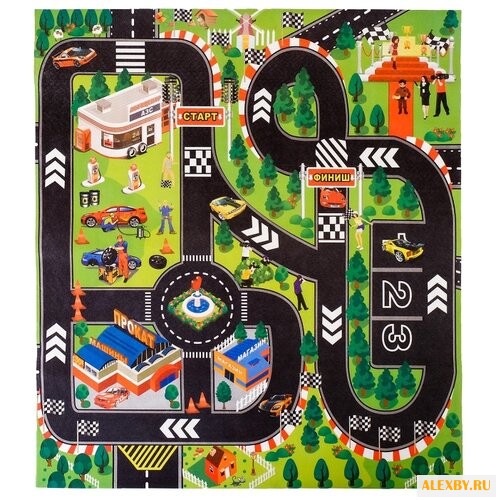 Коврик ТЕХНОПАРК с дорожными