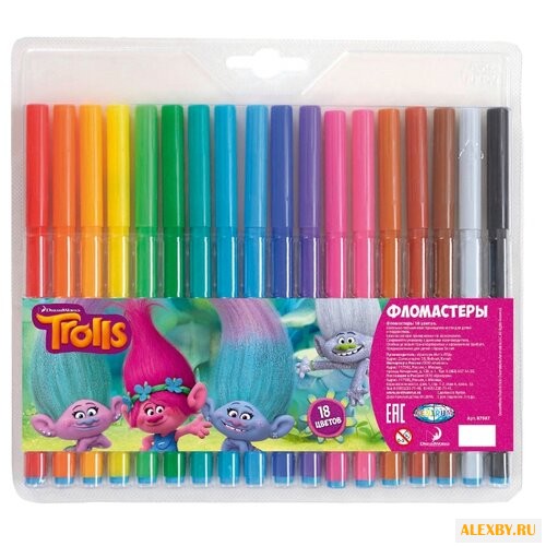 CENTRUM Фломастеры Тролли 18