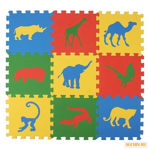 Коврик-пазл ЭкоПолимеры Сафари