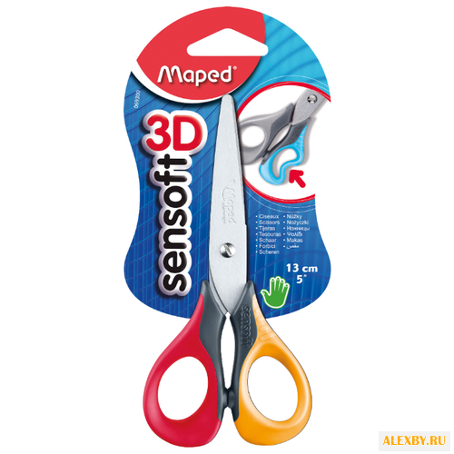 Maped ножницы Sensoft 3D 13см с