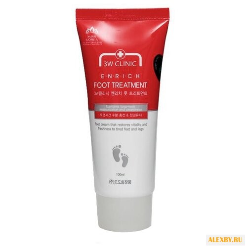 3W Clinic Крем для ног Enrich