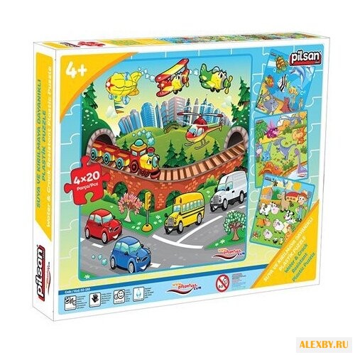 Набор пазлов pilsan 4 х 20 03-193
