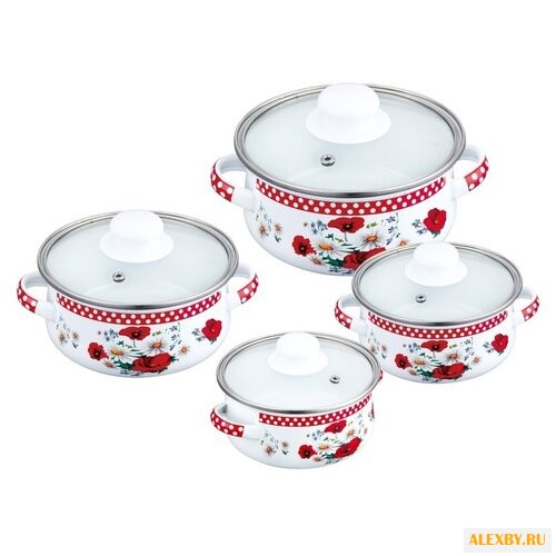 Набор кастрюль Reisz RZ-441 8 пр.