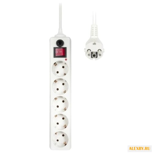 Сетевой фильтр Buro 500SH-5-W 5 м