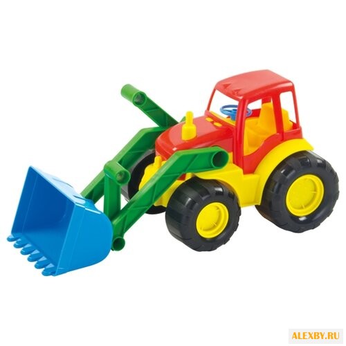 Трактор ZEBRATOYS с ковшом