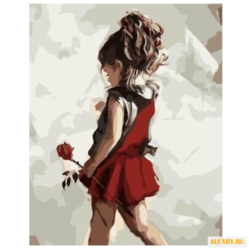 Цветной Картина по номерам Юная