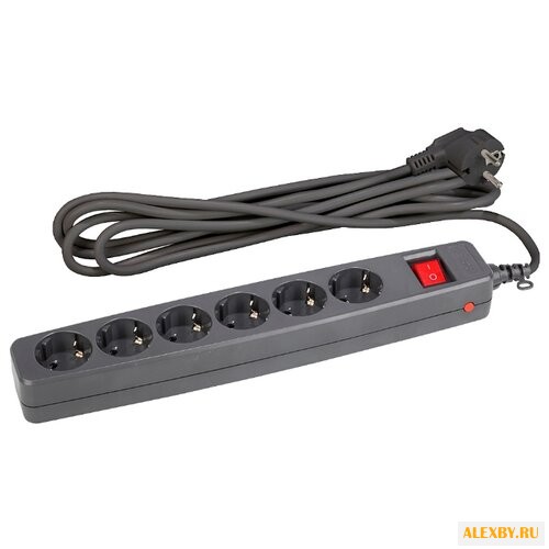 Сетевой фильтр ЭРА SF-6es-B