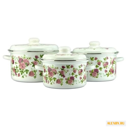 Набор кастрюль Эмаль Лаура